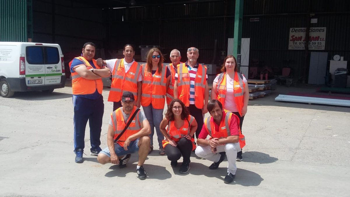 Visita del curso de Gestión de residuos de la Fundación Laboral de la Construcción a las instalaciones de RD San Juan